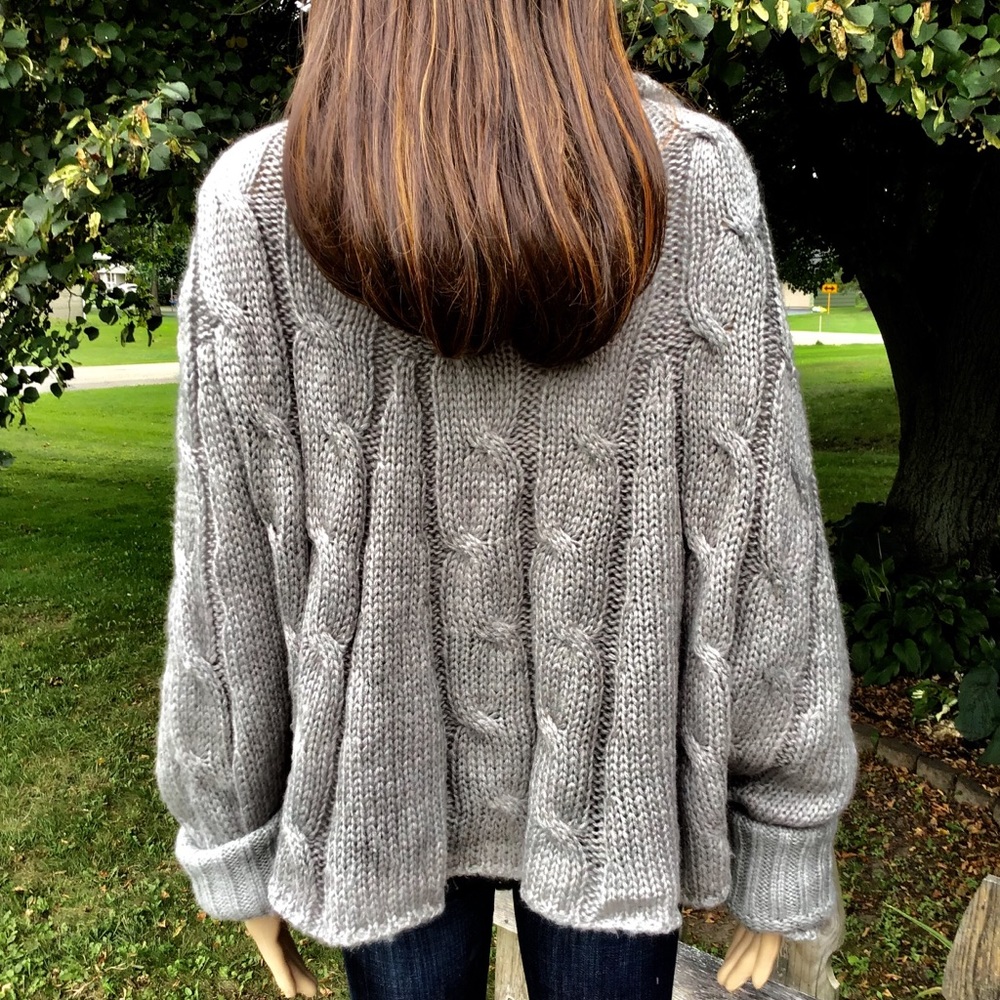 OVERSIZED FUNNEL NECK RAGLAN SLEEVE SOFT 1 LEFT - Picture 2 of 9